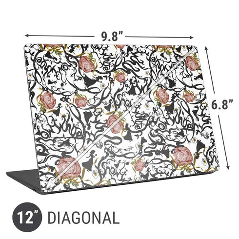Disney Snow White Roses and Character Silhouette Universal Laptop 12in (9.8 x 6.8in) Skin