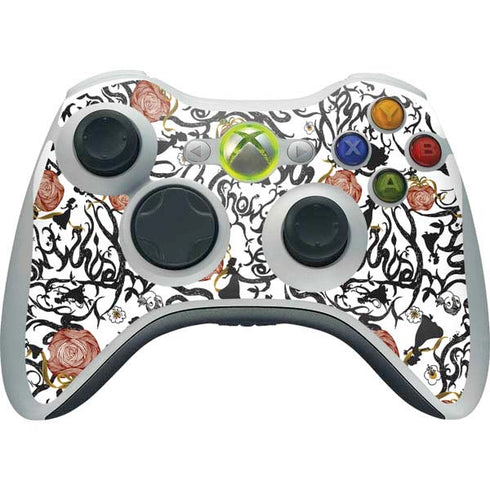 Disney Snow White Roses and Character Silhouette Xbox 360 Wireless Controller Skin