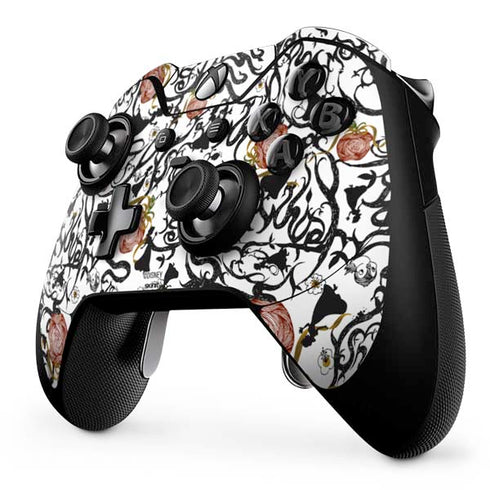 Disney Snow White Roses and Character Silhouette Xbox One Elite Controller Skin