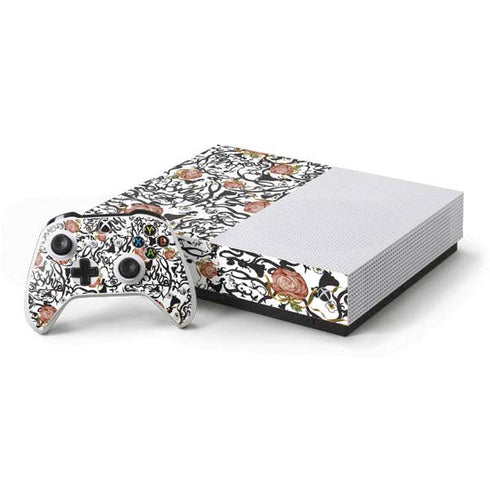 Disney Snow White Roses and Character Silhouette Xbox One S All-Digital Edition Bundle Skin