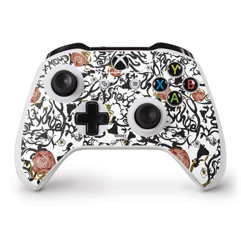 Disney Snow White Roses and Character Silhouette Xbox One S Controller Skin