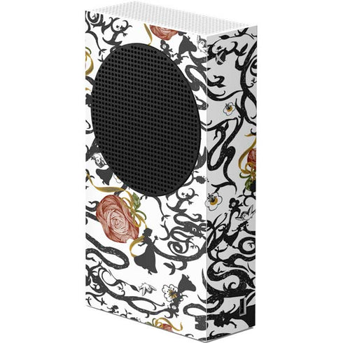 Disney Snow White Roses and Character Silhouette Xbox Series S Console Skin