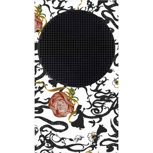 Disney Snow White Roses and Character Silhouette Xbox Series S Console Skin