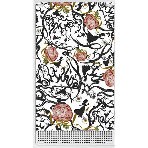 Disney Snow White Roses and Character Silhouette Xbox Series S Console Skin