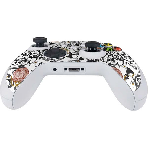 Disney Snow White Roses and Character Silhouette Xbox Series S Controller Skin