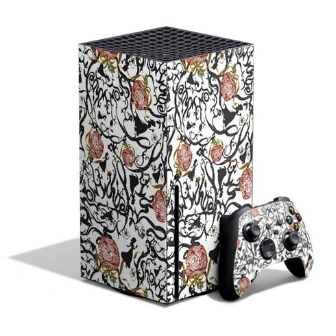 Disney Snow White Roses and Character Silhouette Xbox Series X Bundle Skin