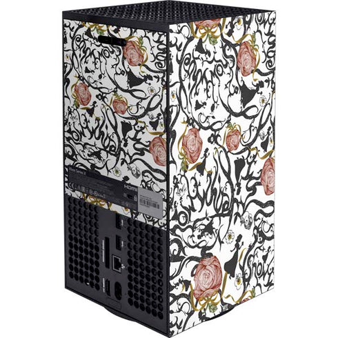 Disney Snow White Roses and Character Silhouette Xbox Series X Bundle Skin