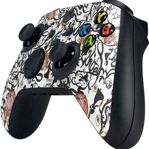 Disney Snow White Roses and Character Silhouette Xbox Series X Controller Skin