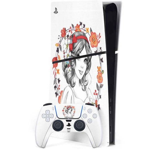Disney Snow White Still the Fairest Art PS5 Slim Digital Edition Bundle Skin