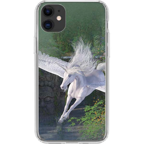 Soaring Pegasus by Laurie Prindle iPhone 11 Clear Case