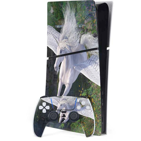 Soaring Pegasus by Laurie Prindle PS5 Slim Digital Edition Bundle Skin