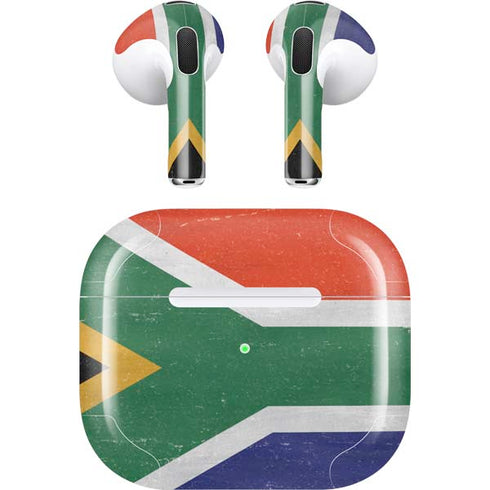 South Africa Flag Distressed Apple AirPods (3rd Gen 2021) Skin