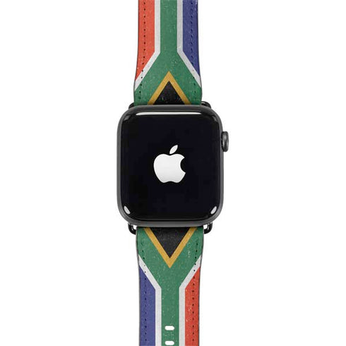 South Africa Flag Distressed Apple Watch Band 38-40mm