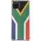 South Africa Flag Distressed Galaxy A12 Clear Case