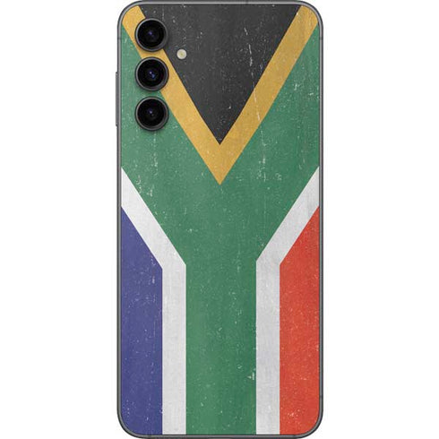 South Africa Flag Distressed Galaxy A14 5G Skin