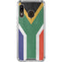 South Africa Flag Distressed Galaxy A30 Clear Case