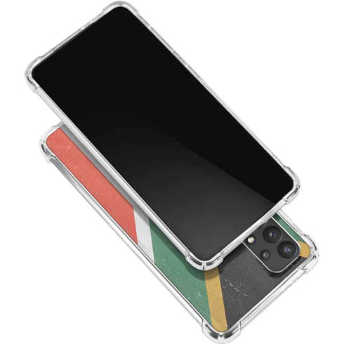 South Africa Flag Distressed Galaxy A32 5G Clear Case