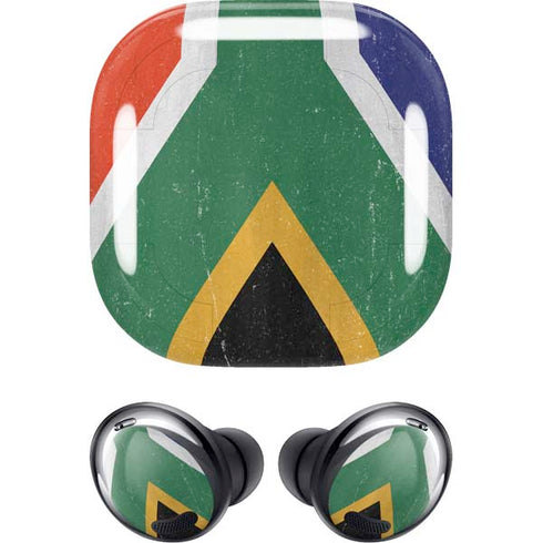 South Africa Flag Distressed Galaxy Buds Pro Skin