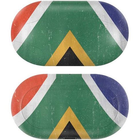 South Africa Flag Distressed Galaxy Buds Skin