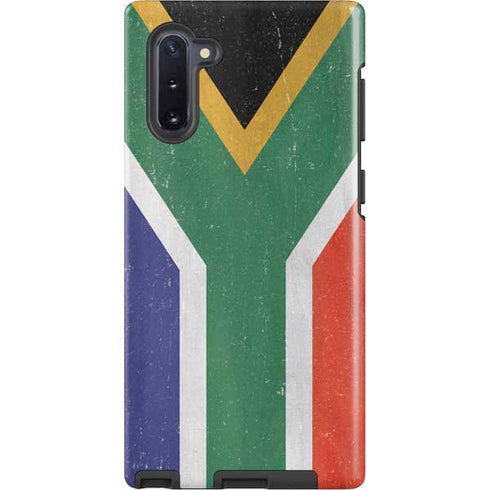South Africa Flag Distressed Galaxy Note 10 Pro Case