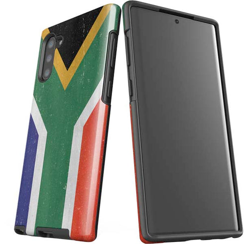 South Africa Flag Distressed Galaxy Note 10 Pro Case