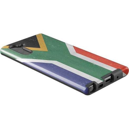 South Africa Flag Distressed Galaxy Note 10 Pro Case