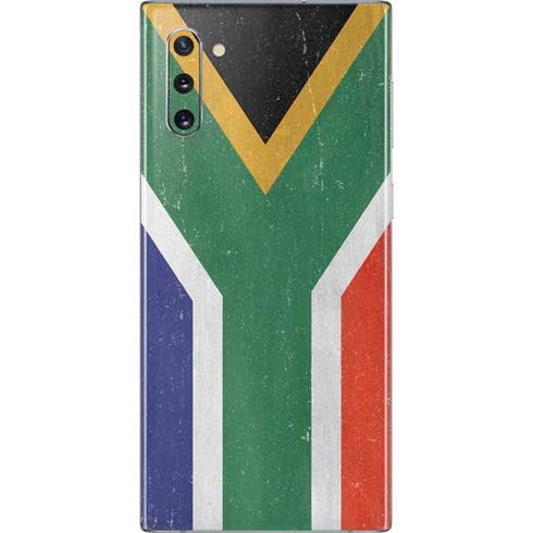 South Africa Flag Distressed Galaxy Note 10 Skin