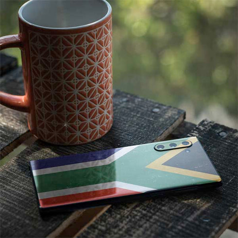 South Africa Flag Distressed Galaxy Note 10 Skin