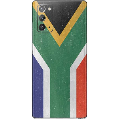 South Africa Flag Distressed Galaxy Note20 5G Skin
