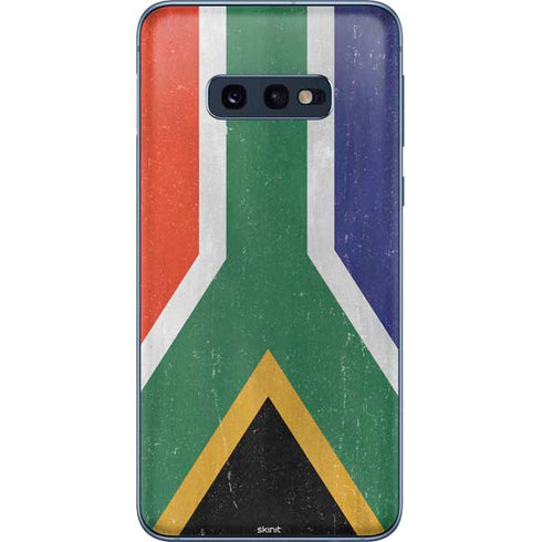 South Africa Flag Distressed Galaxy S10e Skin