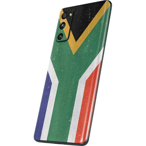 South Africa Flag Distressed Galaxy S20 Fan Edition Skin