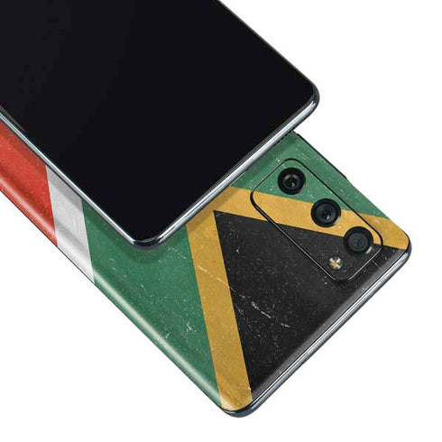 South Africa Flag Distressed Galaxy S20 Fan Edition Skin
