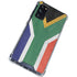 South Africa Flag Distressed Galaxy S20 FE Clear Case