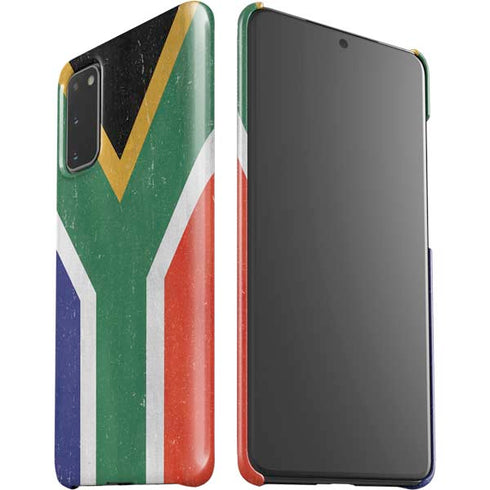 South Africa Flag Distressed Galaxy S20 Lite Case
