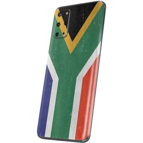 South Africa Flag Distressed Galaxy S20 Plus Skin