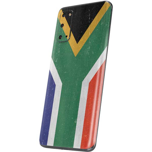 South Africa Flag Distressed Galaxy S20 Skin