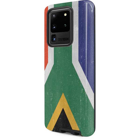 South Africa Flag Distressed Galaxy S20 Ultra 5G Pro Case