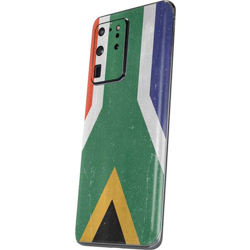 South Africa Flag Distressed Galaxy S20 Ultra 5G Skin