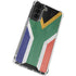 South Africa Flag Distressed Galaxy S21 FE Clear Case