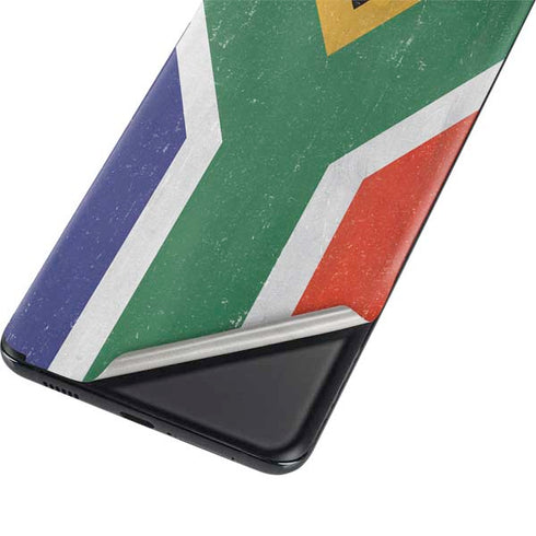South Africa Flag Distressed Galaxy S21 Ultra 5G Skin