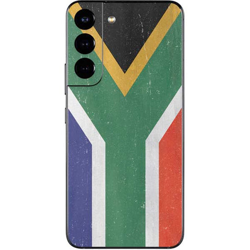 South Africa Flag Distressed Galaxy S22 Skin