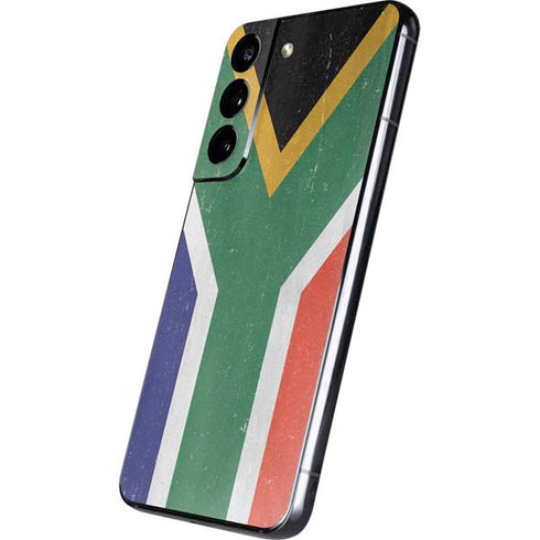 South Africa Flag Distressed Galaxy S22 Skin