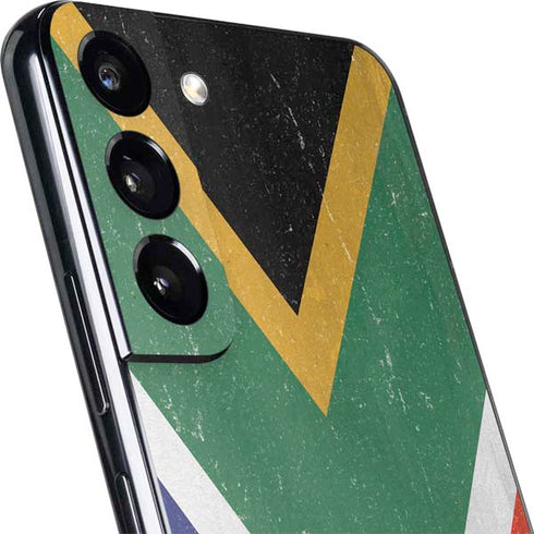 South Africa Flag Distressed Galaxy S22 Skin