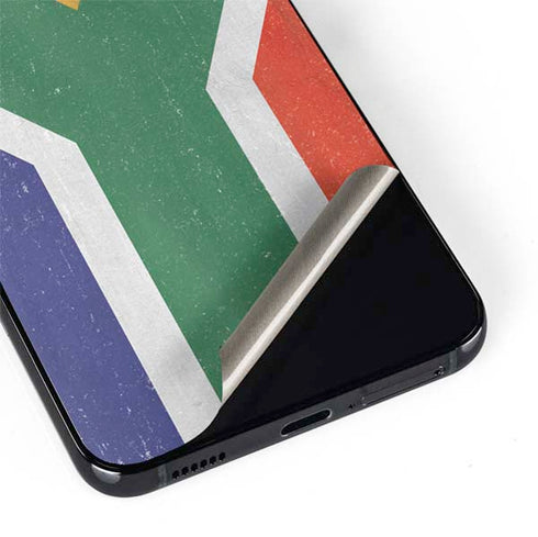 South Africa Flag Distressed Galaxy S22 Skin