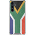 South Africa Flag Distressed Galaxy S23 FE Clear Case