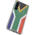 South Africa Flag Distressed Galaxy S23 FE Clear Case