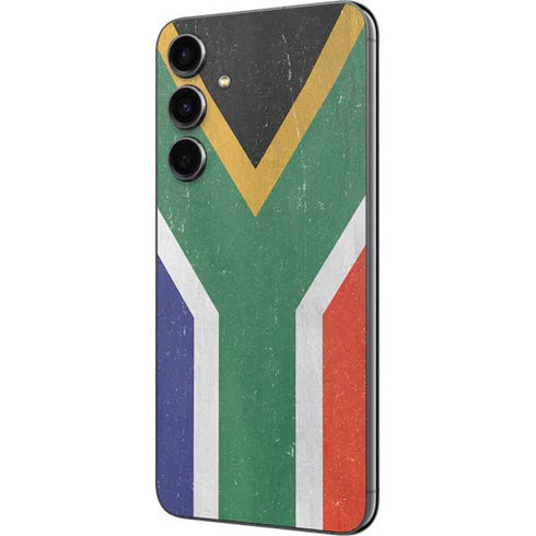 South Africa Flag Distressed Galaxy S23 FE Skin