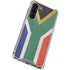 South Africa Flag Distressed Galaxy S23 Plus Clear Case