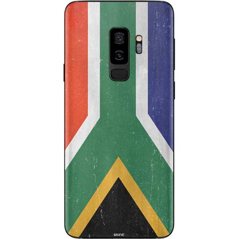 South Africa Flag Distressed Galaxy S9 Plus Skin