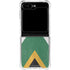 South Africa Flag Distressed Galaxy Z Flip5 5G Clear Case